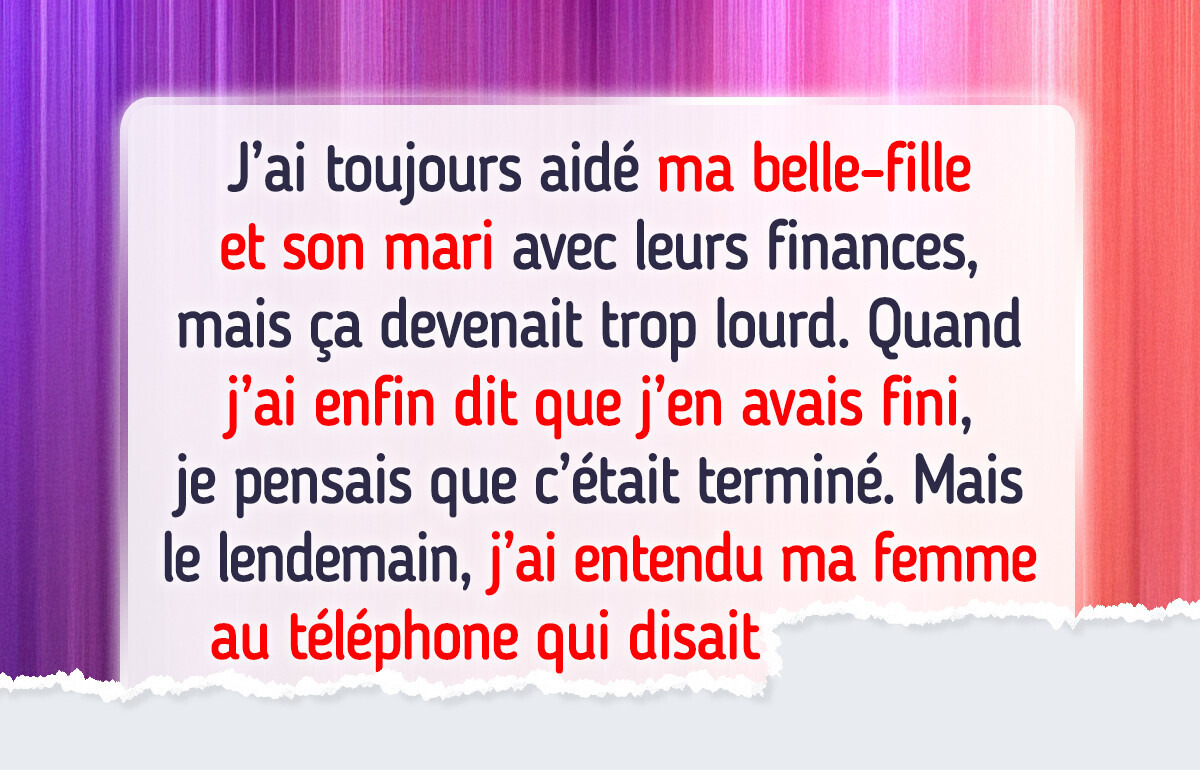 Je pensais soutenir la famille de ma belle-fille, jusqu’au jour où j’ai surpris leur plan secret Je pensais soutenir la famille de ma belle-fille, jusqu’au jour où j’ai surpris leur plan secret