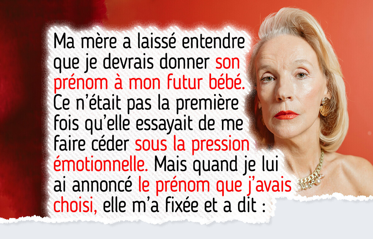 Je refuse de donner à mon bébé le prénom de ma mère, et la vérité éclate au grand jour Je refuse de donner à mon bébé le prénom de ma mère, et la vérité éclate au grand jour