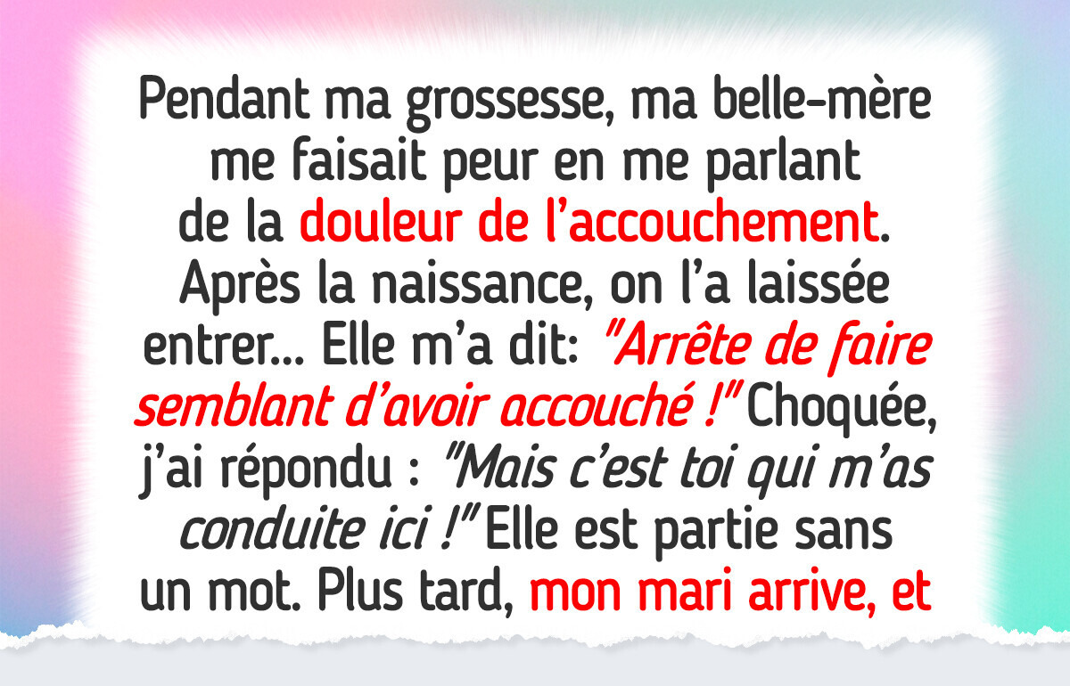 Je n’ai pas laissé ma belle-mère entrer dans la salle d’accouchement, et maintenant, elle veut se venger