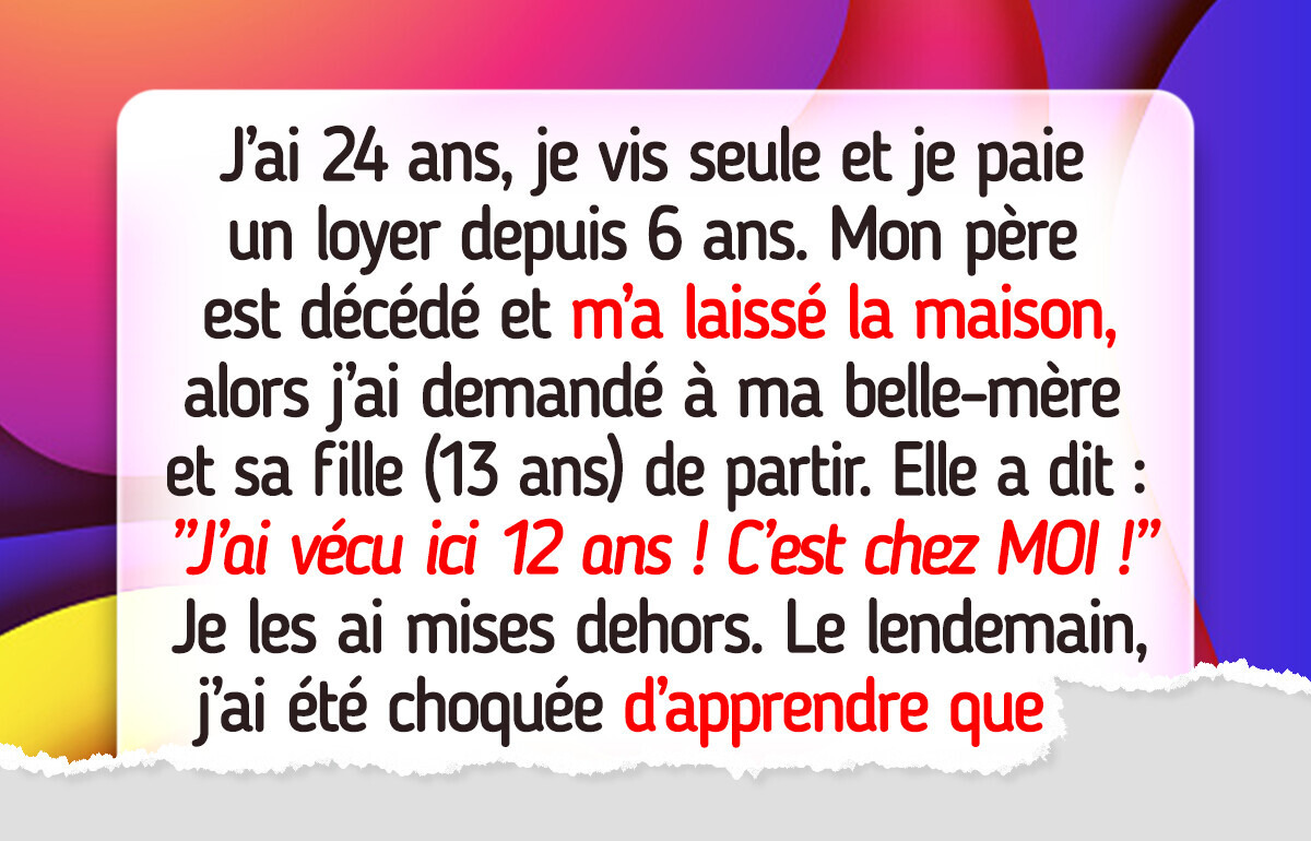 J’ai refusé de loger ma belle-mère après le décès de mon père, je ne suis pas une assistante sociale