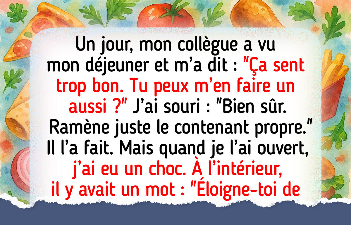 J’ai fait un petit geste pour mon collègue, et ça s’est retourné contre moi J’ai fait un petit geste pour mon collègue, et ça s’est retourné contre moi