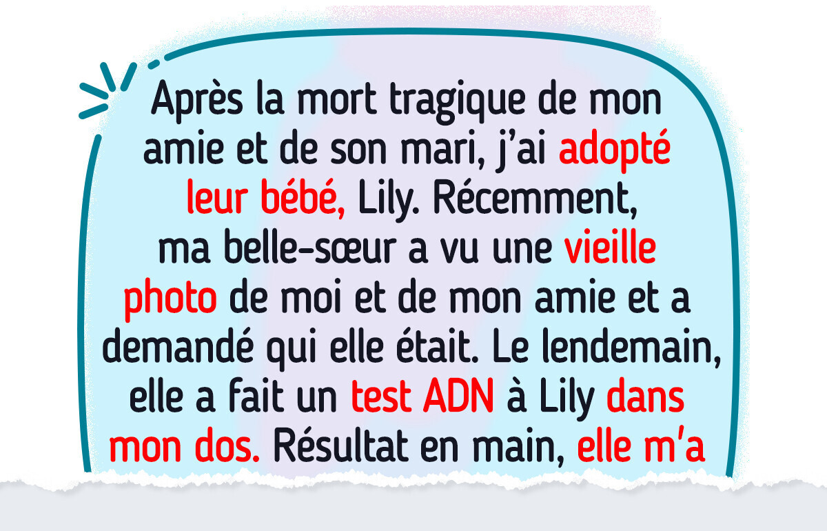 Ma belle-sœur a fait un test ADN sur ma fille adoptive en secret, mais sa curiosité l’a trahie Ma belle-sœur a fait un test ADN sur ma fille adoptive en secret, mais sa curiosité l’a trahie