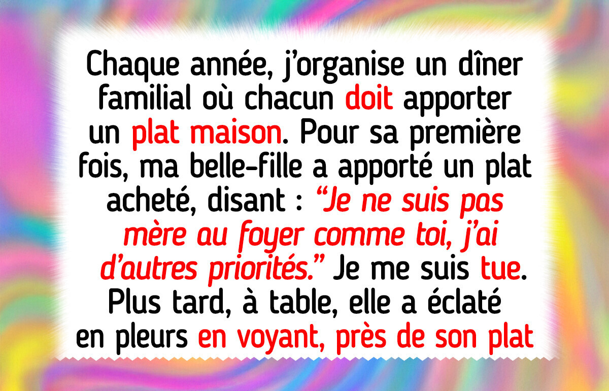 Ma belle-fille a enfreint mes règles de maison, et je lui ai fait en subir les conséquences