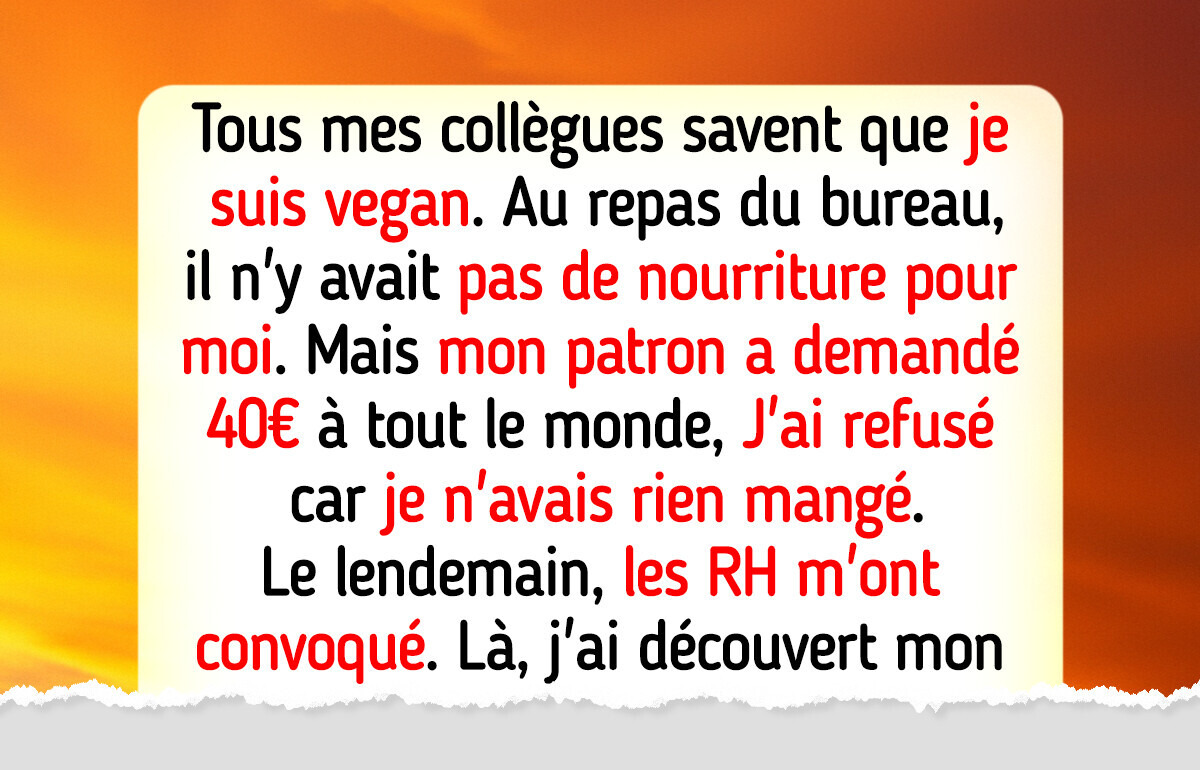 J’ai refusé de contribuer à une fête de bureau non végane, maintenant les RH veulent en parler