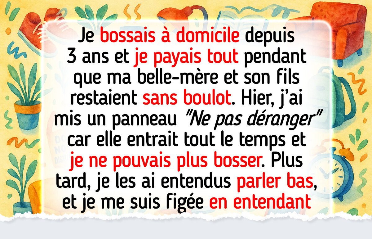 Je refuse d’être traitée comme une servante dans ma propre maison, alors j’ai dû tracer une ligne rouge