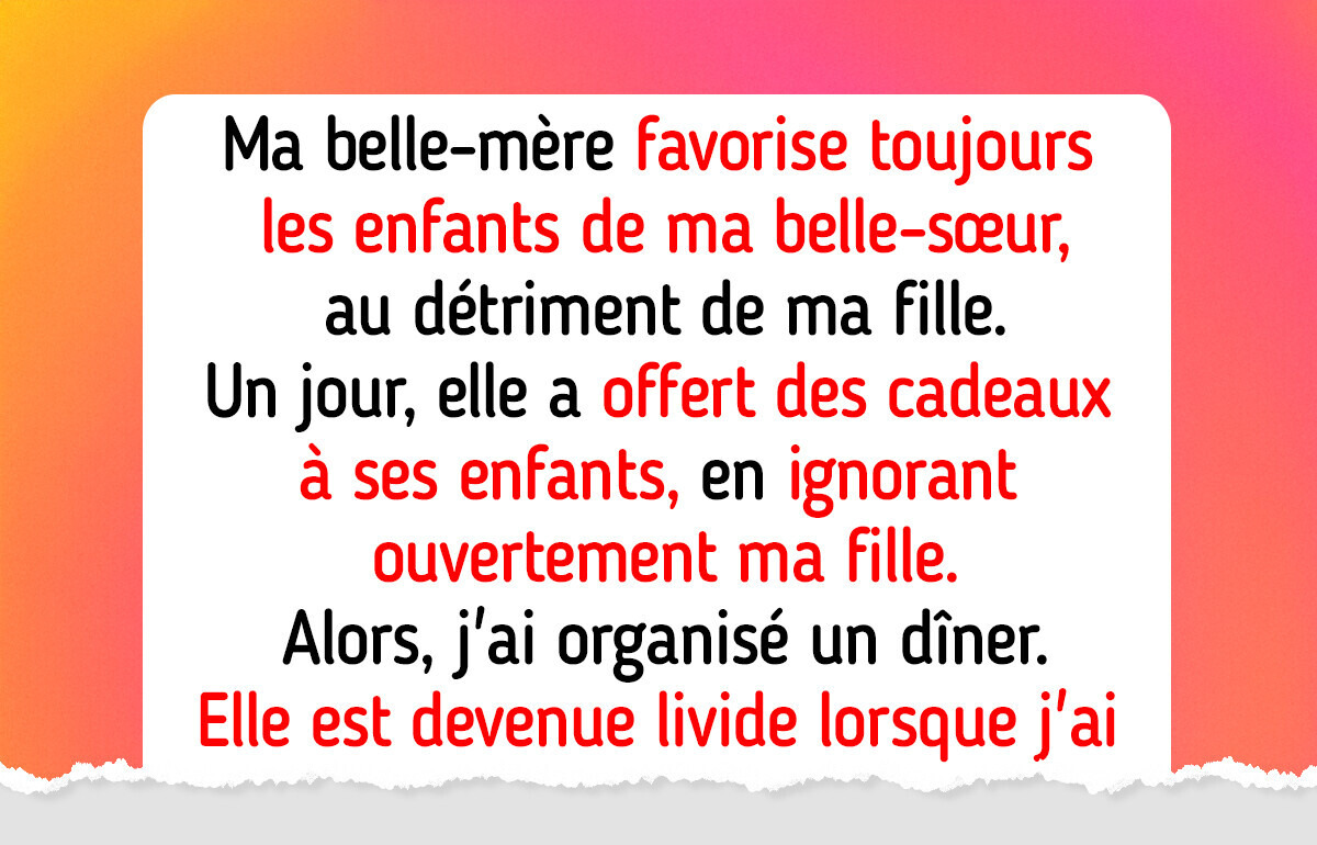 Ma belle-mère avait des préférences et ignorait notre fille, alors j’ai pris ma revanche