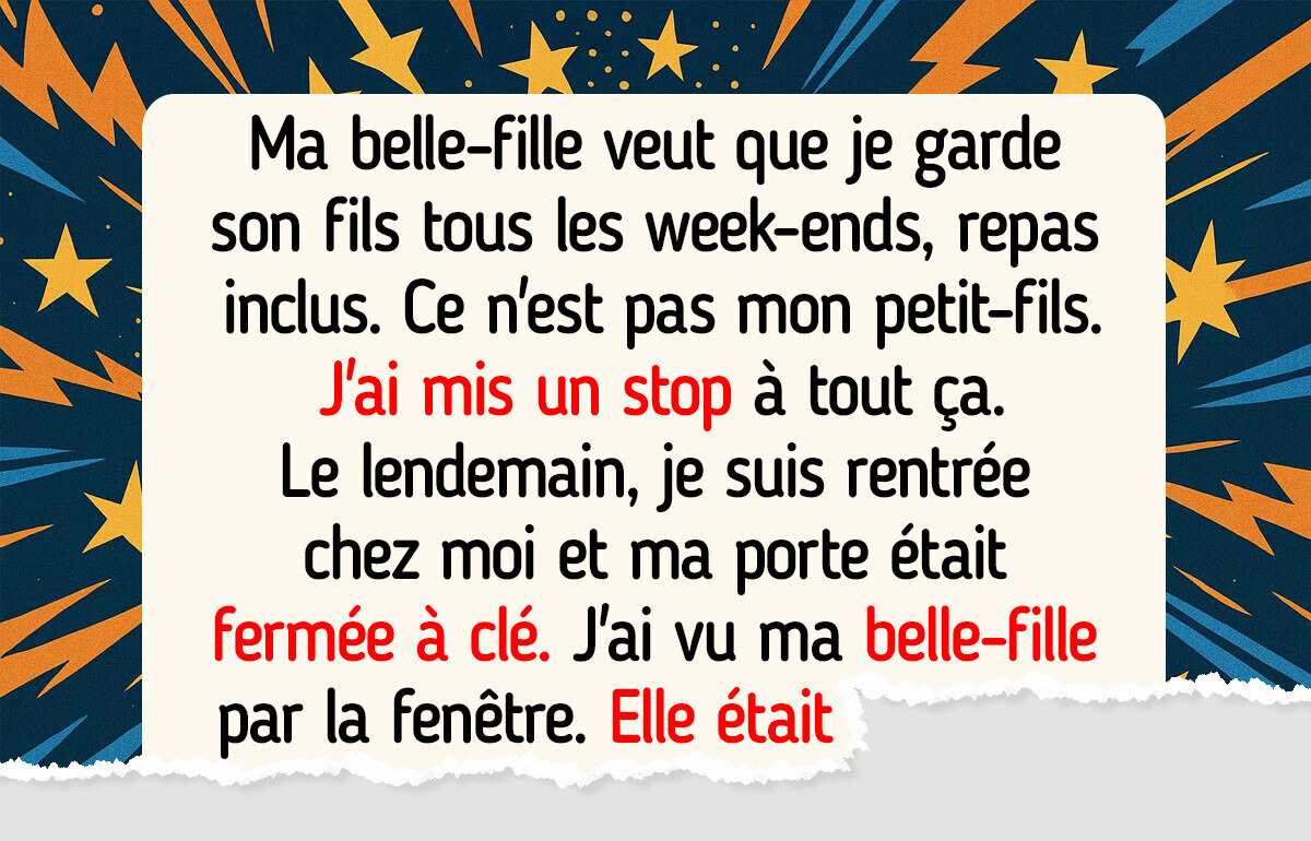 J’ai refusé de nourrir gratuitement le fils de ma belle-fille et cela a fini par un désastre