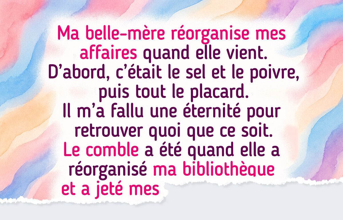 Ma belle-mère “a aidé” à la maison mais elle a franchi une limite impardonnable Ma belle-mère “a aidé” à la maison mais elle a franchi une limite impardonnable