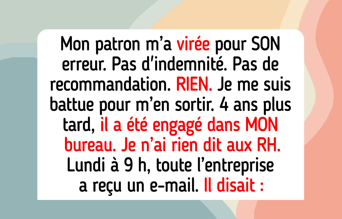 Je refuse de travailler avec le patron qui a détruit ma carrière — ou de garder le silence