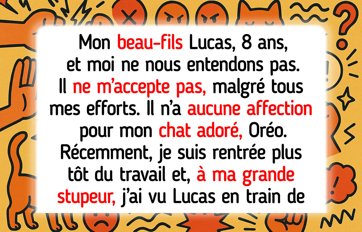 J’ai choisi mon chat plutôt que mon beau-fils, et maintenant ma famille me traite de belle-mère cruelle