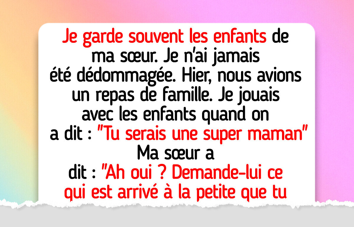 Je refuse de garder les enfants de ma sœur après qu’elle ait publiquement dévoilé mes secrets Je refuse de garder les enfants de ma sœur après qu’elle ait publiquement dévoilé mes secrets