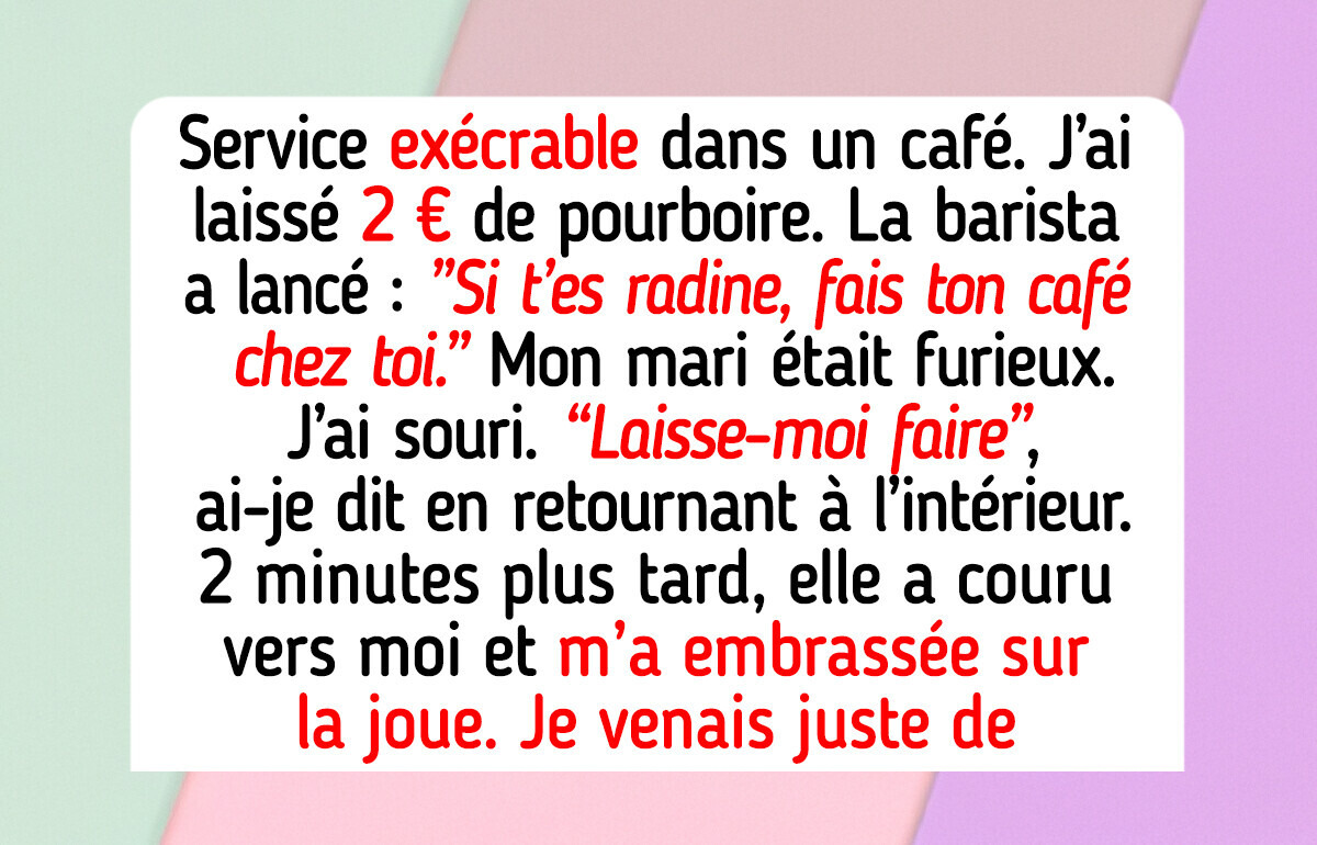 Des histoires où la gentillesse est apparue quand la vie avait touché le fond