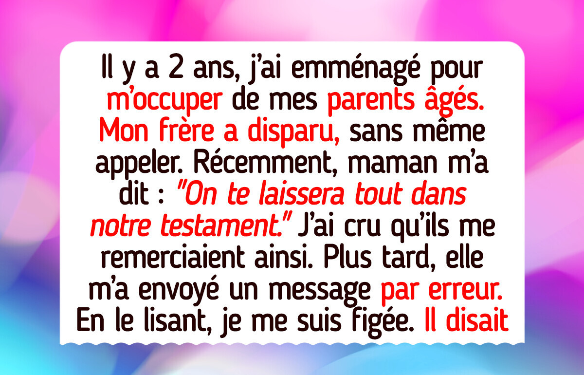 J’ai emménagé pour m’occuper de mes parents et j’ai découvert une vérité qui m’a brisé le cœur J’ai emménagé pour m’occuper de mes parents et j’ai découvert une vérité qui m’a brisé le cœur