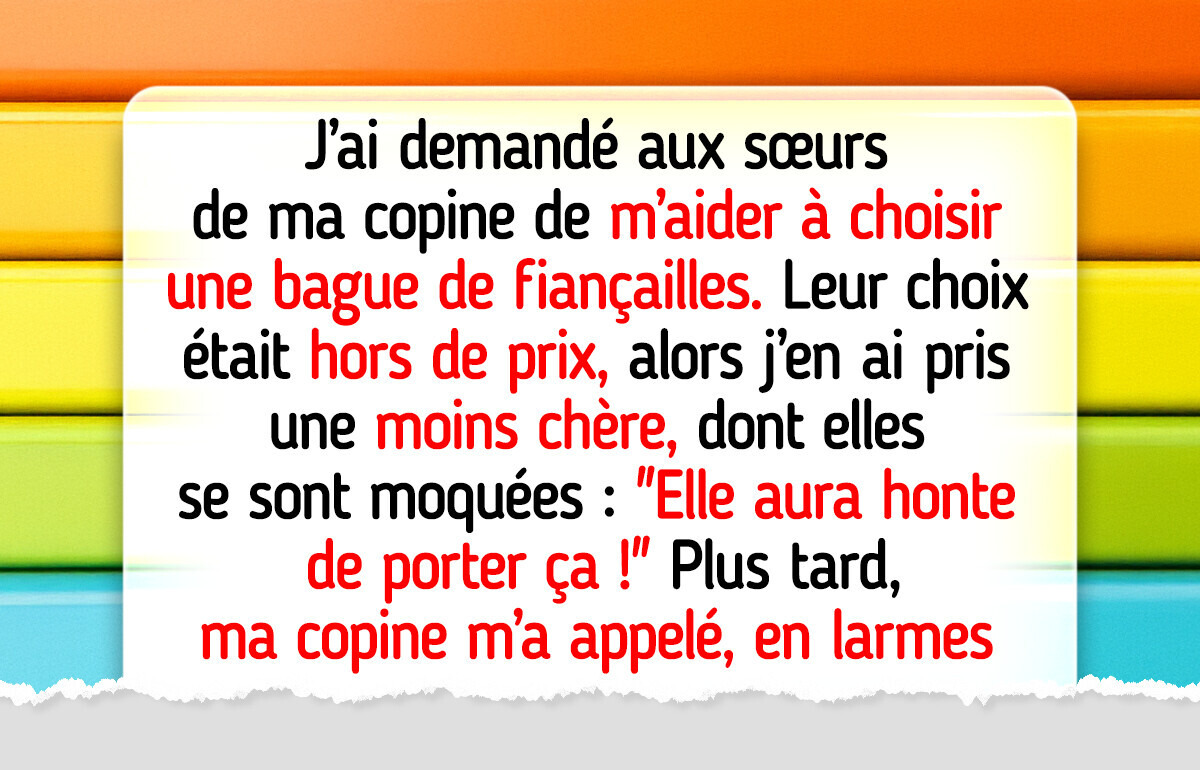 Je refuse de dépenser une fortune pour la bague de fiançailles de ma copine