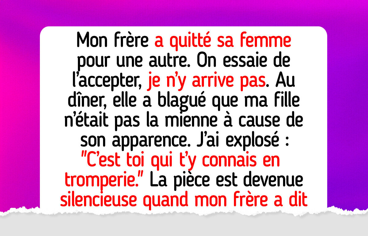 Ma belle-sœur a exigé une preuve que ma fille était bien la mienne, ma réponse a fait exploser le dîner de famille
