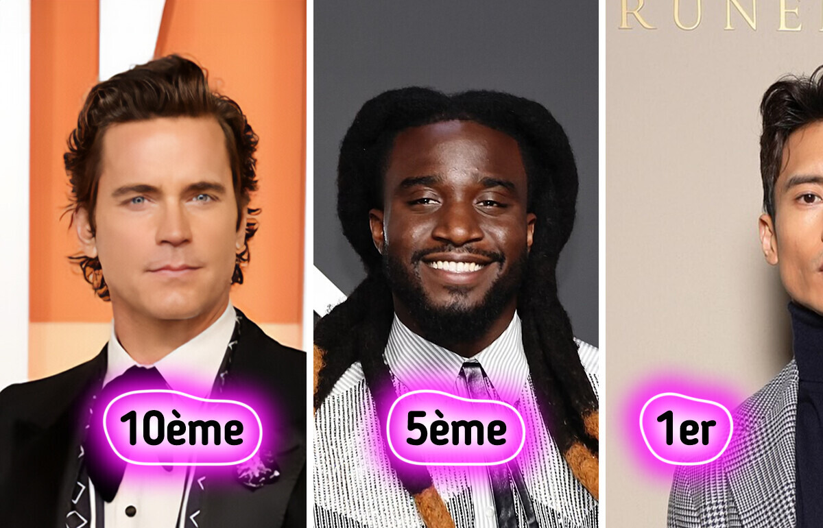 10 Hommes classés parmi les plus séduisants au monde 10 Hommes classés parmi les plus séduisants au monde