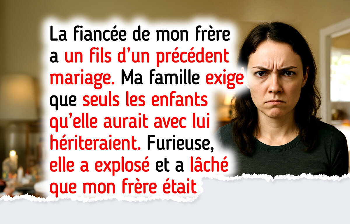 Je refuse d’inclure le fils de ma future belle-sœur dans l’héritage, il ne fait pas partie de la famille Je refuse d’inclure le fils de ma future belle-sœur dans l’héritage, il ne fait pas partie de la famille