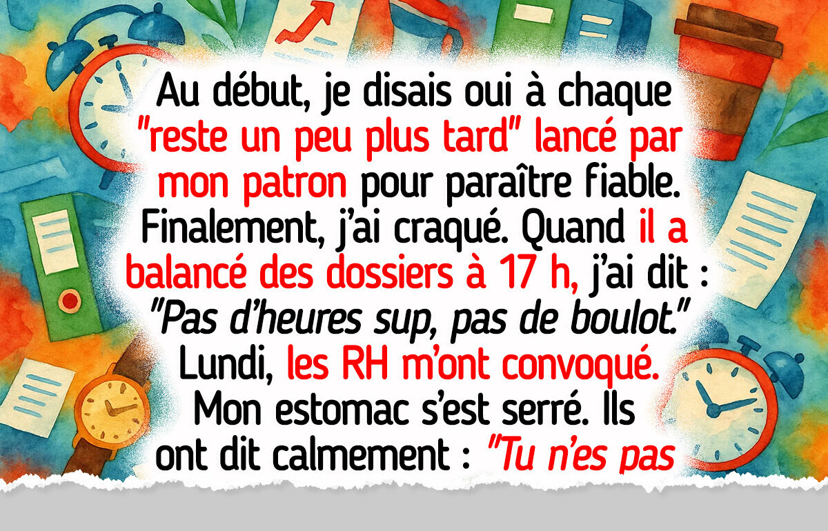 Mon patron m’a rapporté aux RH parce que j’ai refusé de bosser gratuitement, alors je me suis vengé