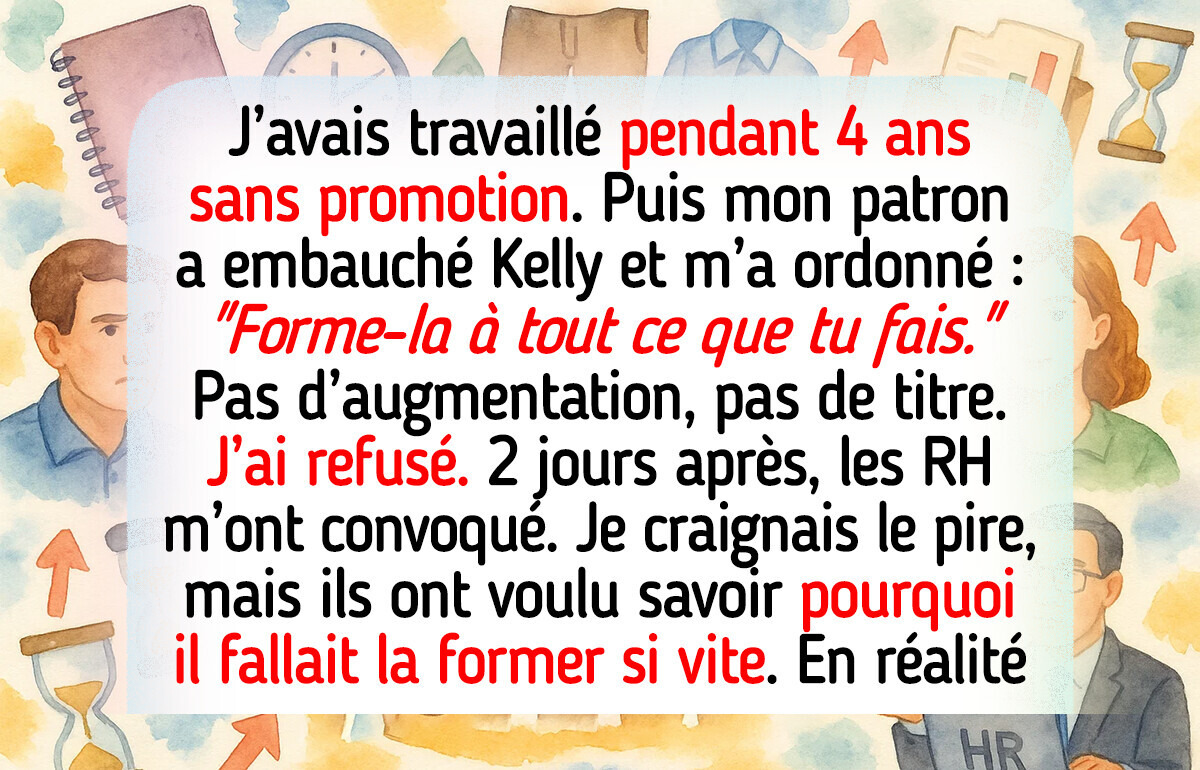 J’ai refusé de former une collègue, et les RH m’ont convoqué J’ai refusé de former une collègue, et les RH m’ont convoqué