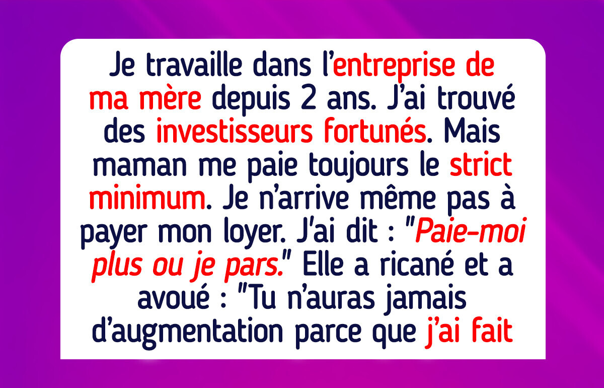Je refuse d’être une esclave gratuite dans l’entreprise de ma mère, juste parce que nous sommes de la même famille