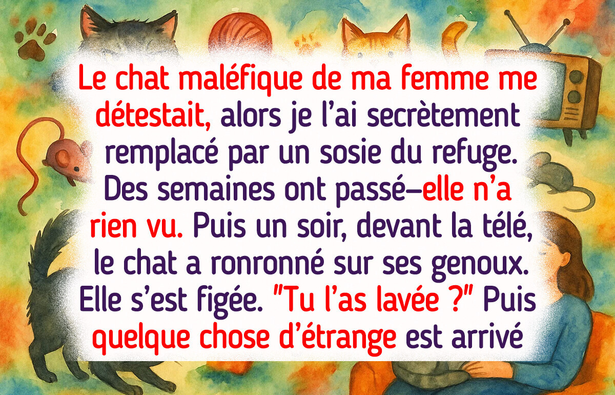 J’ai secrètement échangé le chat de ma femme, elle ne s’en est pas rendu compte jusqu’à un choc inattendu J’ai secrètement échangé le chat de ma femme, elle ne s’en est pas rendu compte jusqu’à un choc inattendu