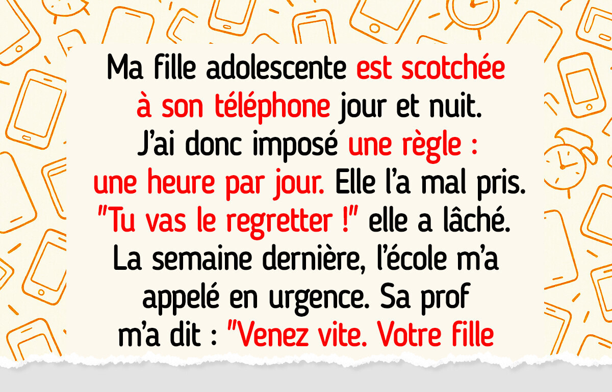 J’ai limité le temps d’écran de ma fille à une heure, elle me l’a fait payer