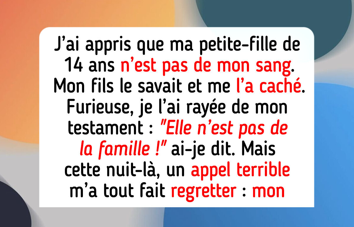 J’ai refusé de léguer mon héritage à la fille de ma belle-fille — elle n’est pas de ma famille J’ai refusé de léguer mon héritage à la fille de ma belle-fille — elle n’est pas de ma famille