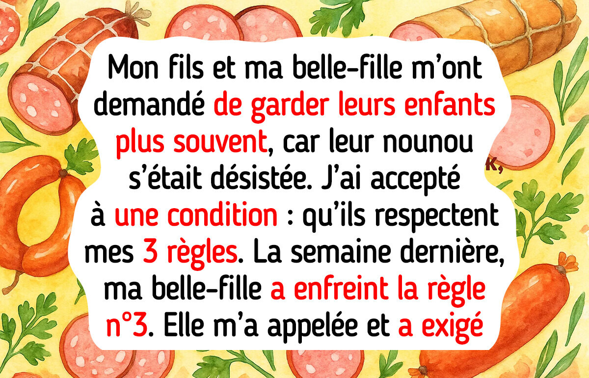 Je suis heureuse de garder mes petits-enfants, mais ils doivent respecter mes 3 règles non négociables