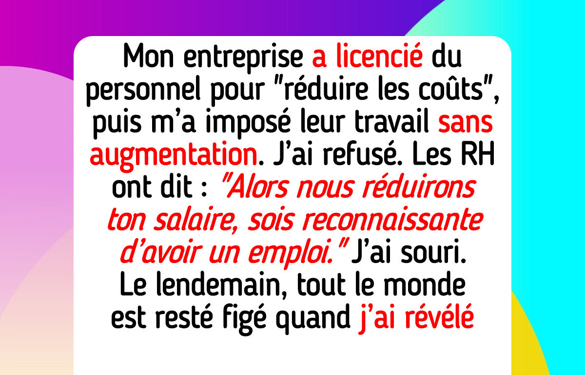J’ai refusé du travail supplémentaire, et maintenant les RH réduisent mon salaire