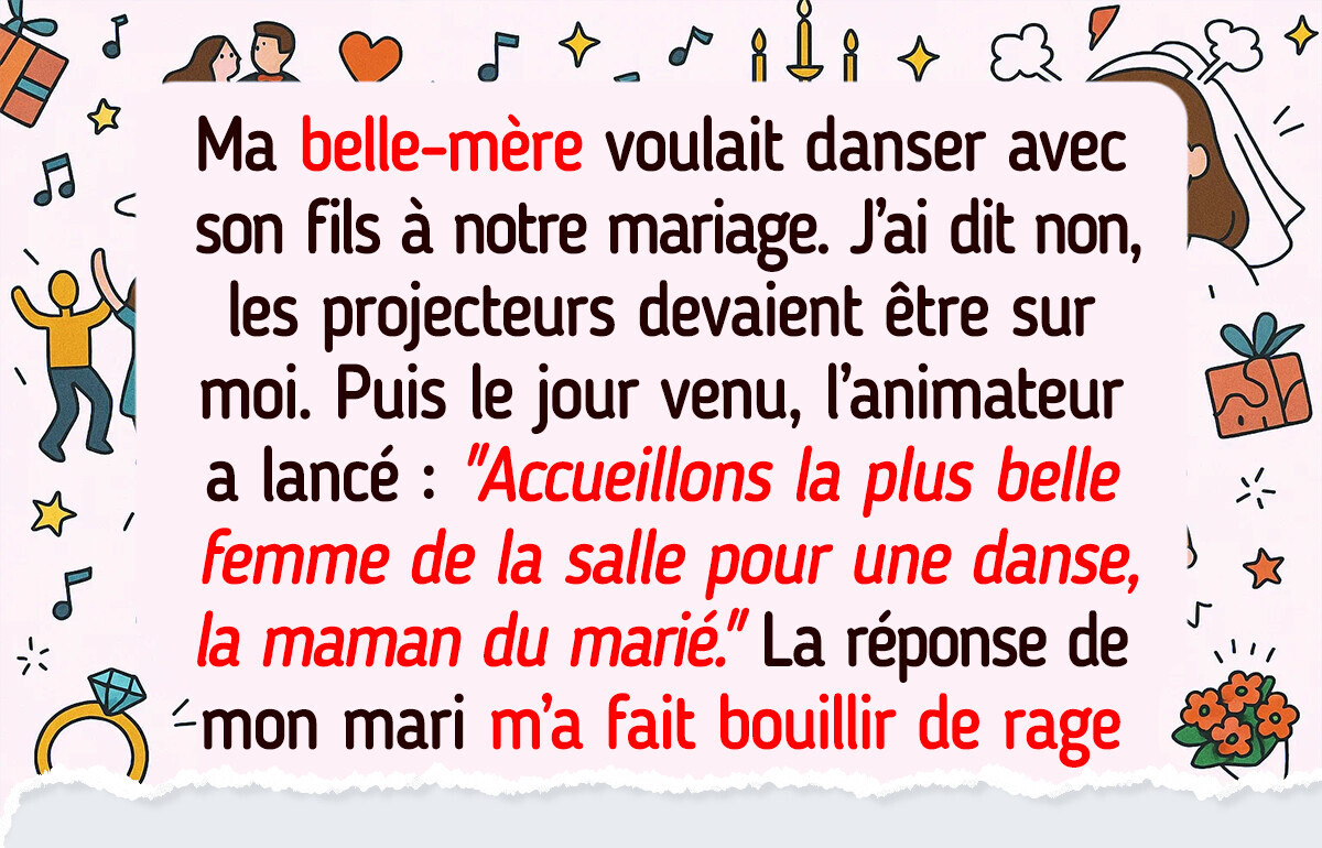 Ma belle-mère a volé ma danse de mariage et tout le monde me prend pour la méchante Ma belle-mère a volé ma danse de mariage et tout le monde me prend pour la méchante
