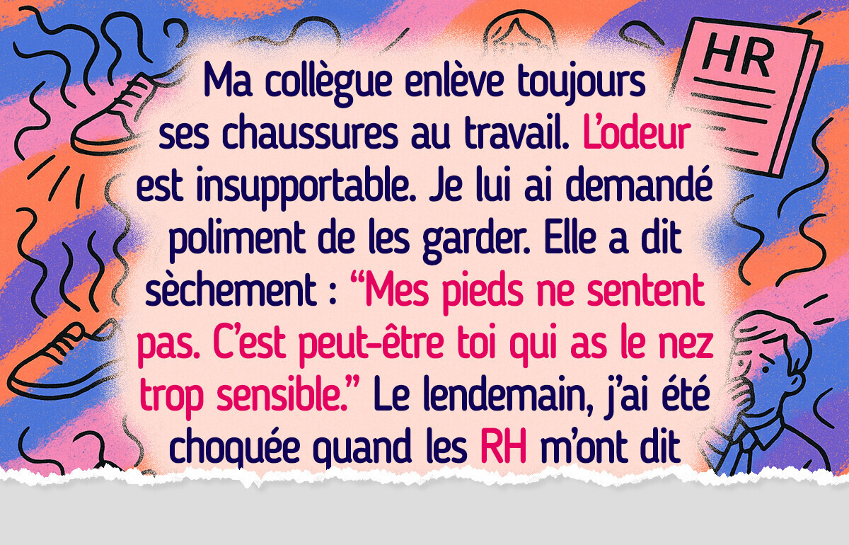 Je me suis plainte que ma collègue refusait de porter des chaussures au travail et je l’ai payé cher Je me suis plainte que ma collègue refusait de porter des chaussures au travail et je l’ai payé cher