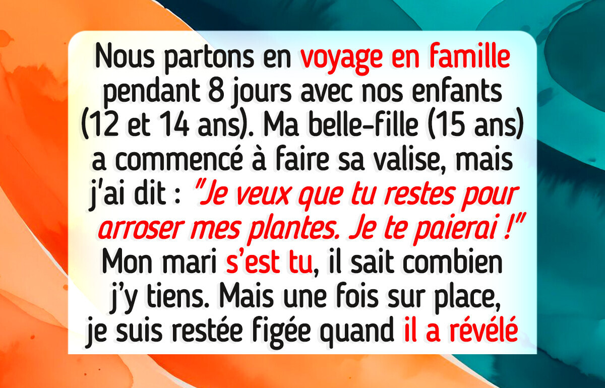 J’ai exclu ma belle-fille de notre voyage en famille J’ai exclu ma belle-fille de notre voyage en famille