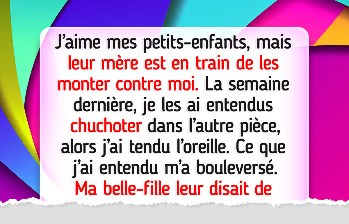 Je refuse de laisser mes petits-enfants dormir sous mon toit après avoir découvert leur secret