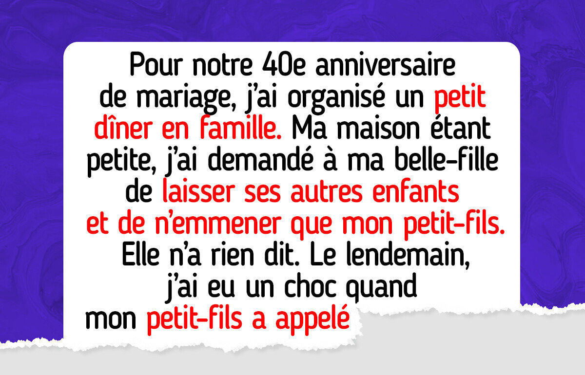 J’ai exclu les enfants de ma belle-fille de notre fête d’anniversaire, et maintenant je le regrette J’ai exclu les enfants de ma belle-fille de notre fête d’anniversaire, et maintenant je le regrette