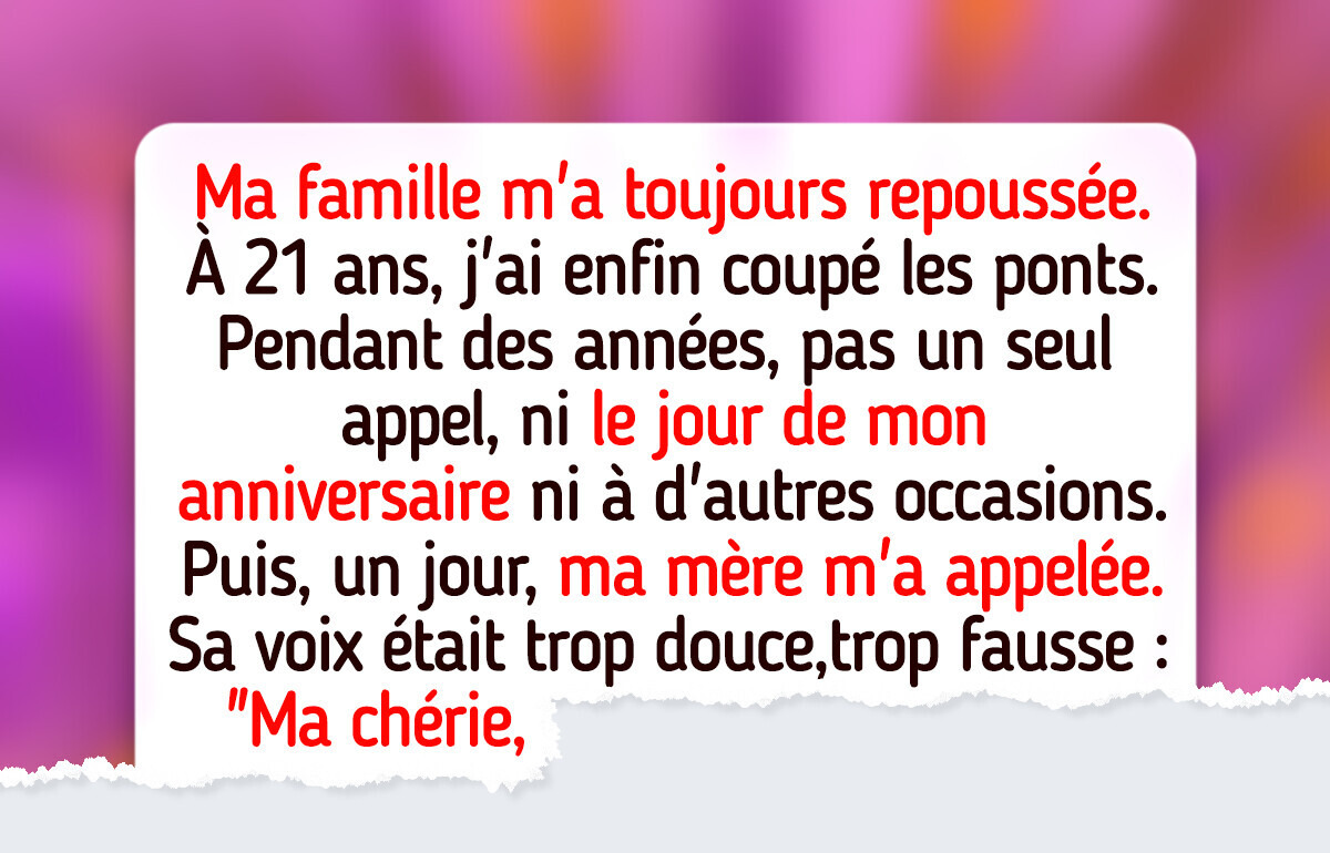 Mes parents m’ont rejetée toute ma vie, puis ont soudainement demandé mon aide Mes parents m’ont rejetée toute ma vie, puis ont soudainement demandé mon aide