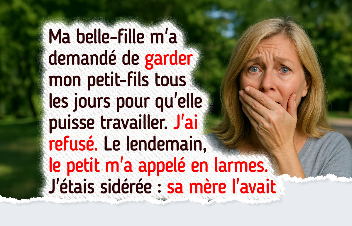 J’ai refusé de faire du baby-sitting gratuit pour ma belle-fille et elle s’est vengée