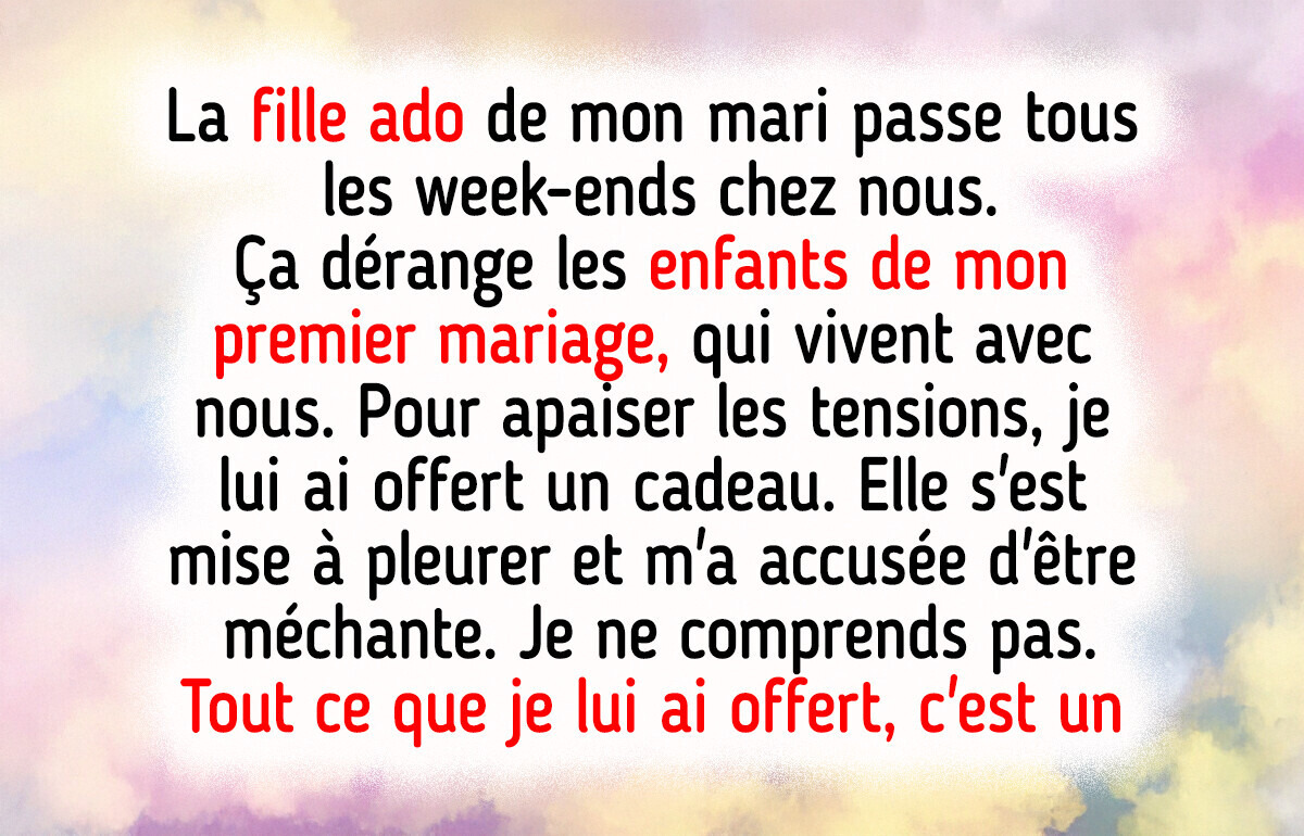 Je refuse de m'excuser auprès de ma belle-fille, je n'ai rien fait de mal Je refuse de m'excuser auprès de ma belle-fille, je n'ai rien fait de mal