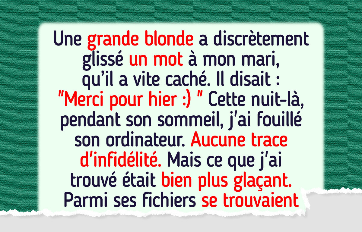 Je croyais que mon mari me trompait mais la vérité était bien pire que ce que j’avais imaginé