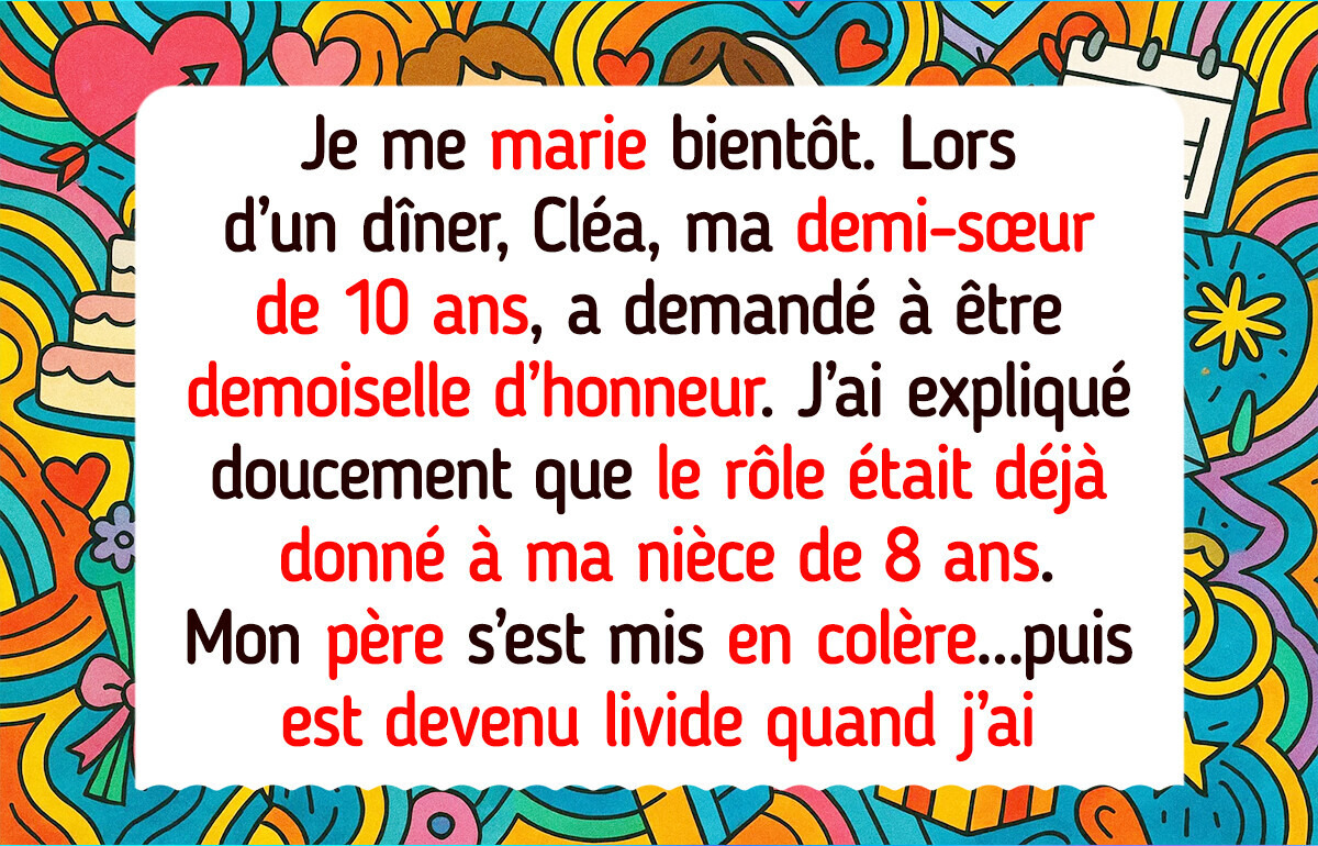 Mon père a exigé que ma demi-sœur vole la vedette à mon mariage, mais j’ai repris la main