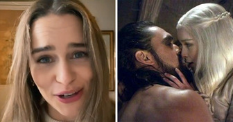 Emilia Clarke a révélé pourquoi elle pleurait avant de filmer les scènes intimes avec Jason Momoa