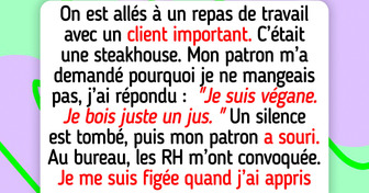 J’ai refusé de manger de la viande lors d’un déjeuner de travail, et maintenant les RH sont impliquées