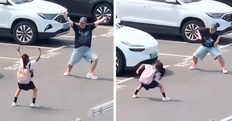 À chaque sortie d’école, ce père et sa fille ont un rituel bien à eux : leur vidéo fait craquer Internet