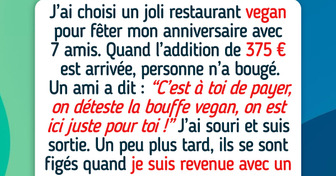 Je refuse de payer pour tout le monde simplement parce que je suis la seule vegan
