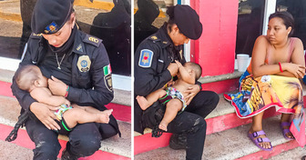 Une policière a allaité un bébé en pleurs qui avait passé 2 jours sans manger, après un ouragan meurtrier