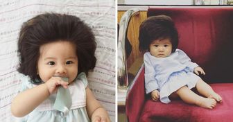 Des parents partagent des photos de leurs bébés qui sont nés avec beaucoup de cheveux et qui rendent les utilisateurs d’Internet fous