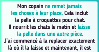 Elle arrête de ranger derrière son copain pour lui donner une leçon, et sa réaction est totalement imprévisible