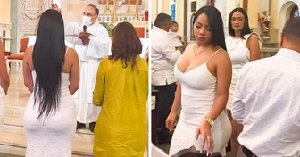 Une femme a suscité le débat sur les réseaux sociaux à cause de la robe qu’elle portait au baptême de son fils
