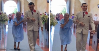 Une grand-mère accompagne son petit-fils lors de son mariage, et provoque un millier de soupirs