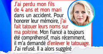 J’ai le nom de mon défunt mari tatoué sur ma poitrine, mais mon fiancé insiste pour que je le fasse enlever