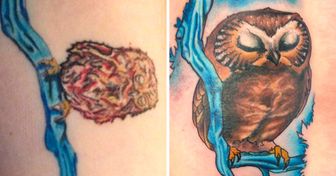 Ces photos montrent qu’un mauvais tatouage peut se transformer en une véritable œuvre d’art !